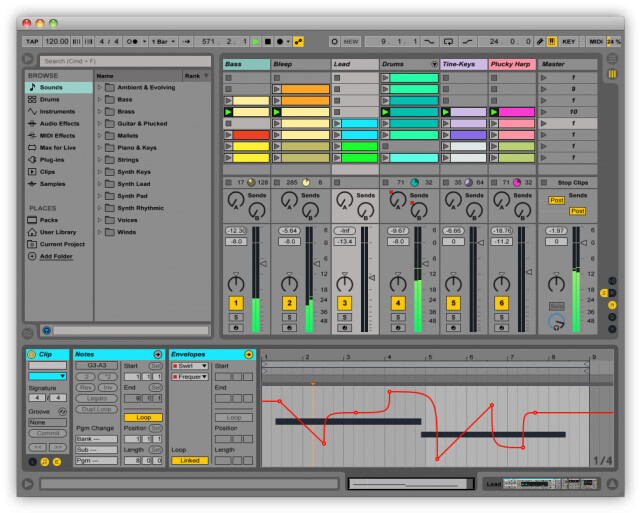 Ableton Live 9 and Push are available