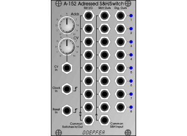 Doepfer A-152 Voltage Addressed Track&Hold / Analog Shift Register (ASR)/ Octal Switch (Multiplexer)