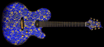 [NAMM] Jens Ritter The Blue Dragon guitar