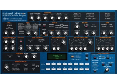 Mystery Islands Music Roland JP-80×0 Librarian Editor Plug-in