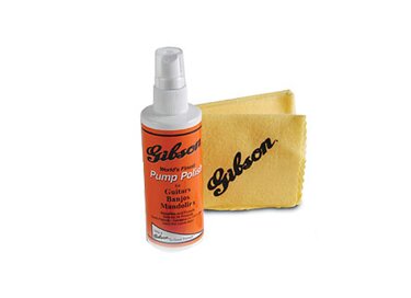 Gibson Pump Polish and Standard Polish Cloth Combo