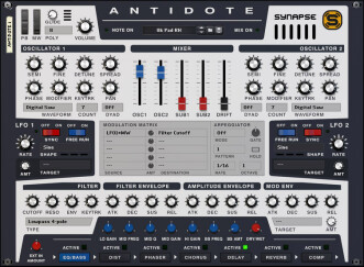Synapse Audio updates Antidote RE to v1.2