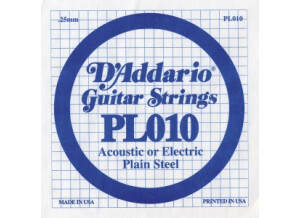 D'Addario Plain Steel Single String