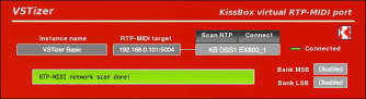 Plugin gratuit pour port virtuel RTP-MIDI Kiss-Box