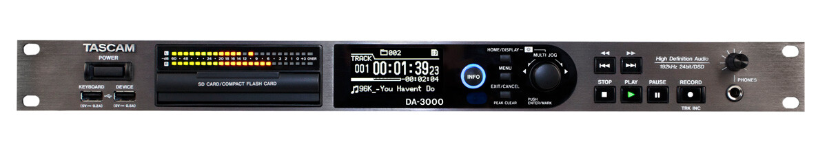 [NAMM] Tascam DA-3000 digital recorder