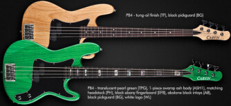 New Carvin PB4 and PB5 basses
