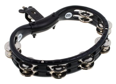 Meinl HTMT2BK Headliner Mountable Molded ABS Tambourine Stainless Steel Jingles