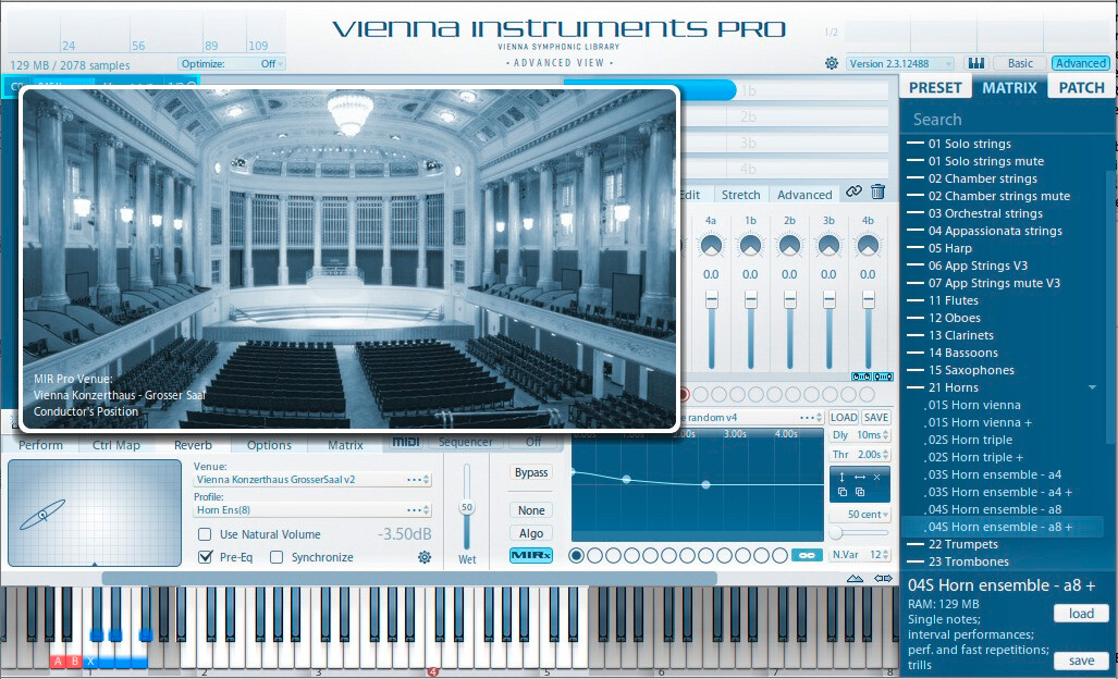 Les extensions VSL MIRx pour Vienna Instruments