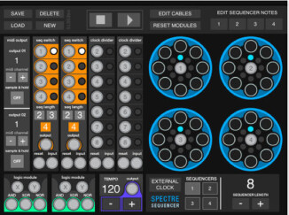 Spectre, modular MIDI sequencer for iPad