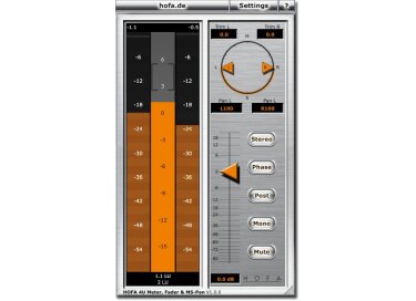 HOFA 4U Meter, Fader & MS-Pan