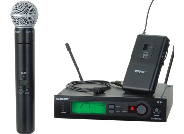 Shure SLX124/85/SM58