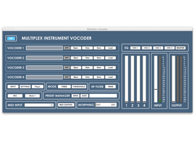 Digital Brain Instruments Multiplex Vocoder