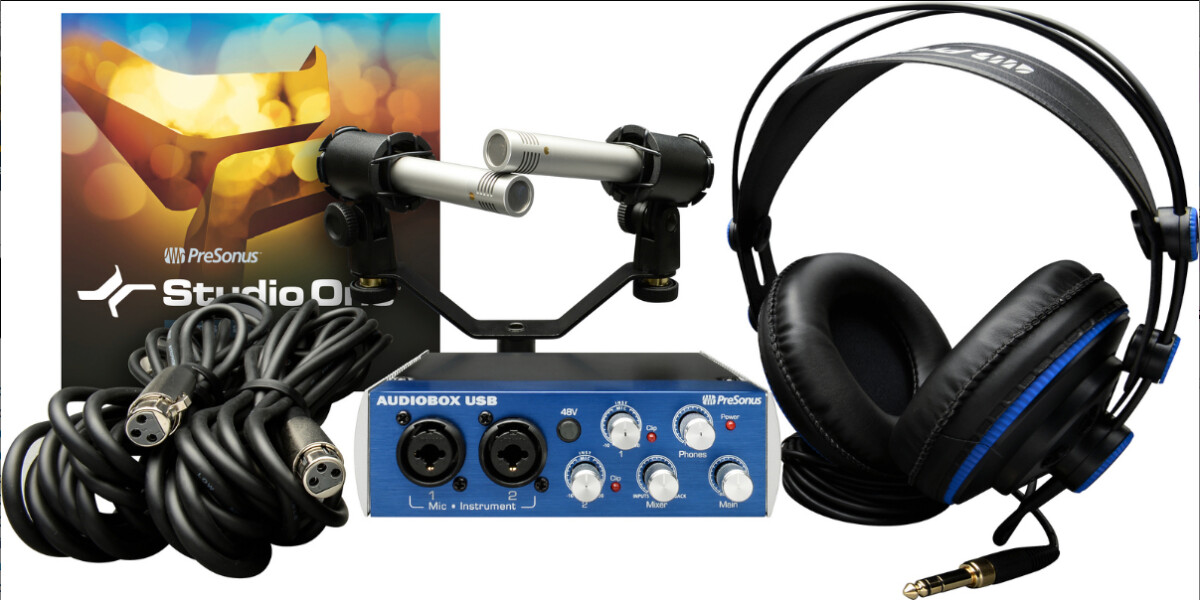 Pack PreSonus Audiobox Stereo Recording Kit