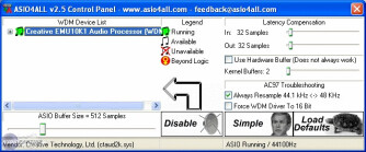ASIO4ALL Vista Seven Interface indisponible
