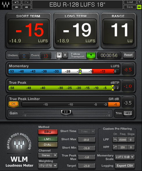 Waves adds some Plus to its WLM Loudness Meter