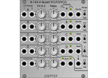 Doepfer A-143-4 Quad VCLFO/VCO