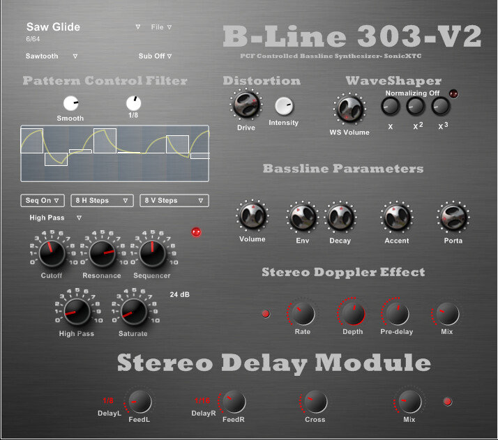 SonicXTC updates its B-Line 303 synth