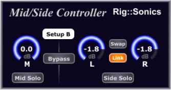 Rig::Sonics Mid/Side Controller plug-in