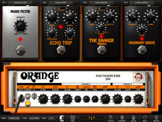 Les amplis Orange dans AmpliTube sur iOS
