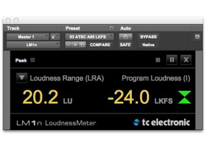 TC Electronic LM1n Loudness Meter