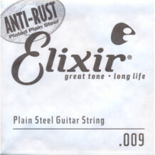 Elixir Strings Anti-Rust Plain Steel Single String