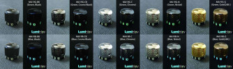 Fluorescent knobs by Luminlay