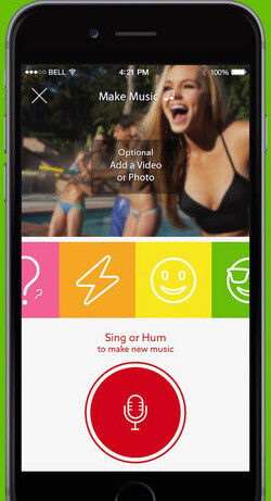 Humtap, music generator on mobile