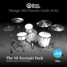 Drumdrops Vintage 1963 Premier Outfits 54 Drum Kit v3