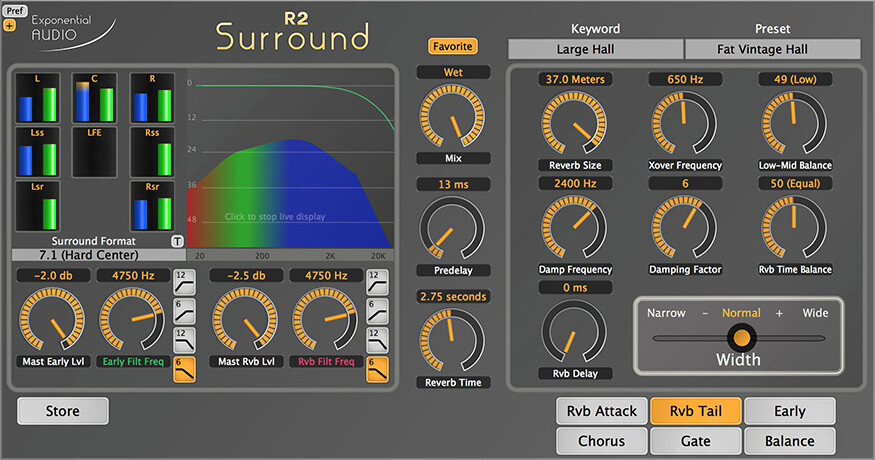 The Exponential reverbs now in Surround versions