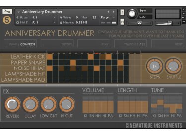 Cinematique Instruments Anniversary Drummer