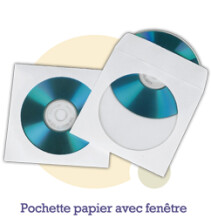 Pressage.EU Pressage CD - Pochette Papier avec Fenêtre