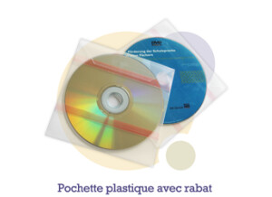 Pressage.EU Pressage CD - Pochette Plastique avec Rabat (& adhésifs)