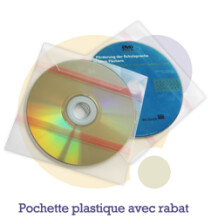 Pressage.EU Pressage CD - Pochette Plastique avec Rabat (& adhésifs)