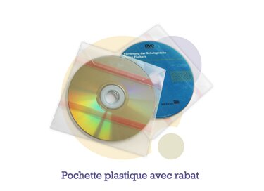 Pressage.EU Pressage CD - Pochette Plastique avec Rabat (& adhésifs)