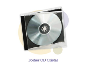 Pressage.EU Pressage CD - Boîtier CD Cristal (Plateau opaque)