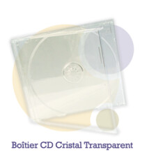 Pressage.EU Pressage CD - Boîtier CD Cristal (Plateau transparent)