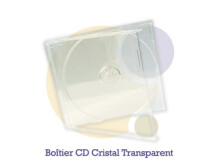 Pressage.EU Pressage DVD - Boîtier CD Cristal (Plateau transparent)