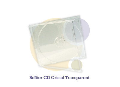 Pressage.EU Pressage DVD - Boîtier CD Cristal (Plateau transparent)