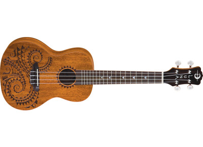 Luna Guitars Uke Tattoo Concert Mahogany