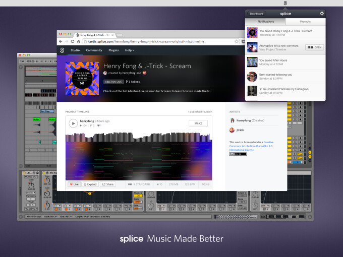 Mise à jour de l’application desktop de Splice