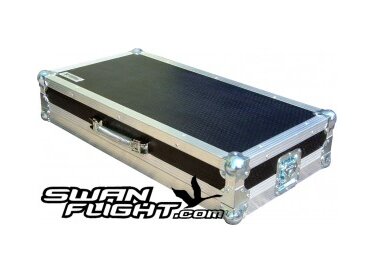 Swan Flight Single Level Guitar Pedal Board Case Size 3
