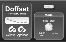 A freeware plug-in that removes DC Offset