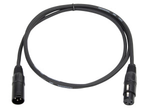 Lightmaxx Câble DMX 1,5m 3-pol. XLR 110 Ohms