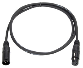 Lightmaxx Câble DMX 1,5m 3-pol. XLR 110 Ohms