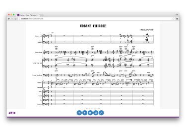 Avid Sibelius Cloud Publishing