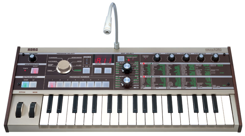 The microKorg Gold is available worldwide