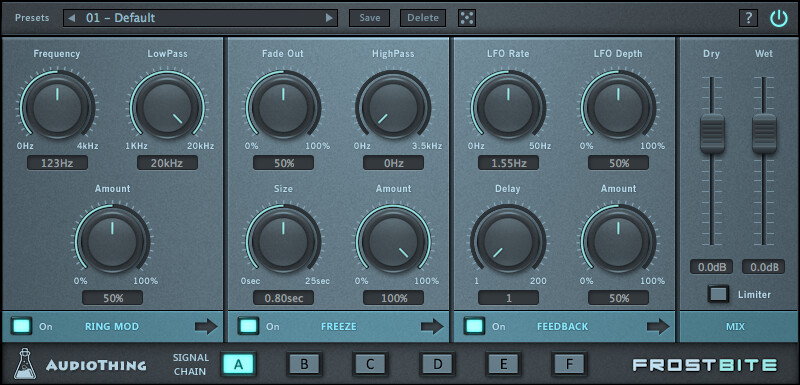 New AudioThing Frostbite multi-effect plug-in