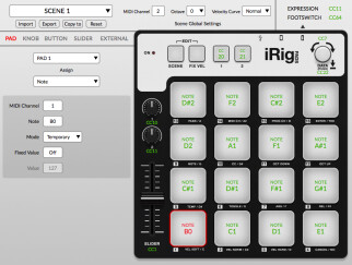 IK Multimedia iRig Pads Editor