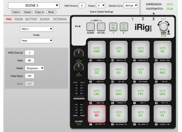 IK Multimedia iRig Pads Editor