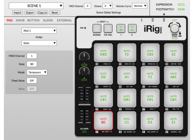IK Multimedia iRig Pads Editor